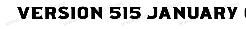 拉长加粗 常规Version 515 January 6 201字体转换